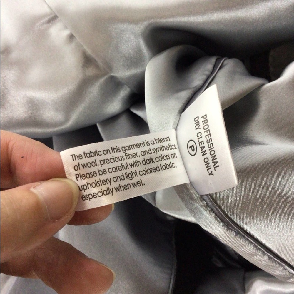 Calvin Klein | Heather Gray Wool Cashmere Peacoat M - Picture 8 of 9